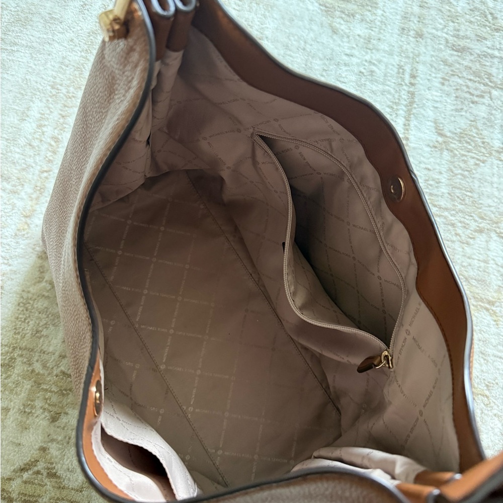 Michael Kors Tan Leather Shoulder Bag - Picture 5 of 9